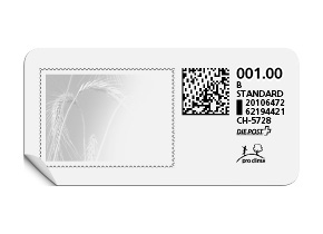 B-Post-Briefmarke «Kornfeld»