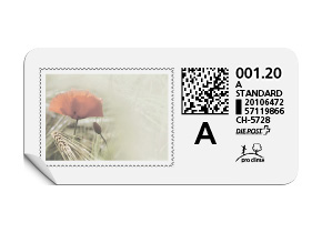 A-Post-Briefmarke «Mohn»