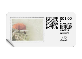 B-Post-Briefmarke «Mohn»