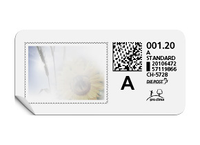 A-Post-Briefmarke «Sonnenblume»