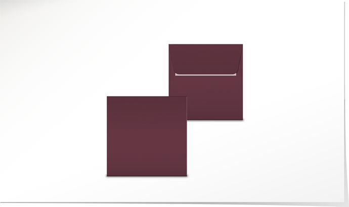 Couvert bordeaux 125 x 125 C4290.22