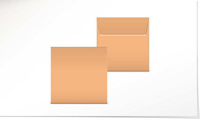 Couvert abricot 155 x 155 C4395.37 - Solange Vorrat