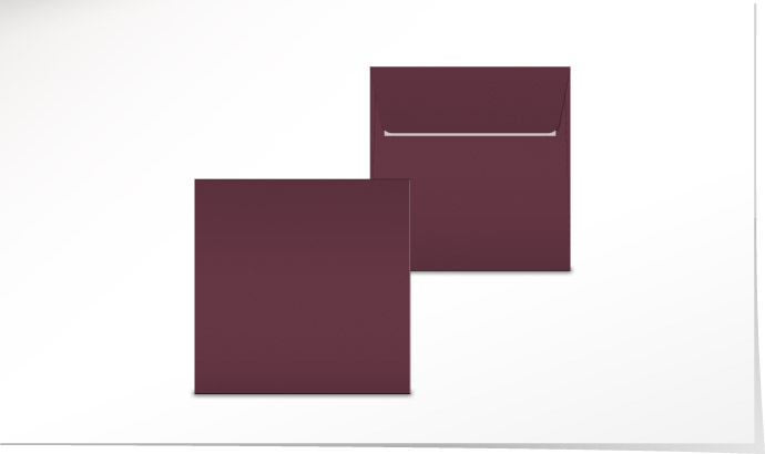 Couvert bordeaux 155 x 155 C4590.22