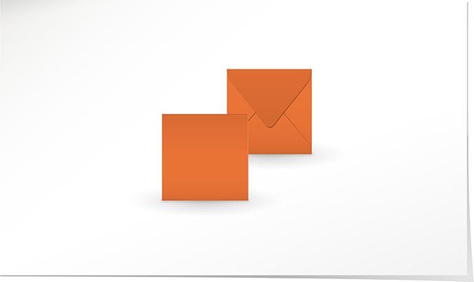 Couvert orange 80 x 80 C4890.31