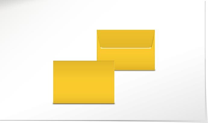 Couvert C6 golden C4924