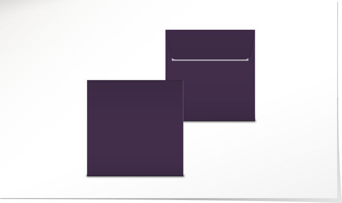 Couvert aubergine 155 x 155 C5507 - Solange Vorrat
