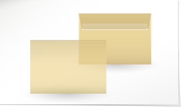 Couvert transparent gold C5 C7014/5
