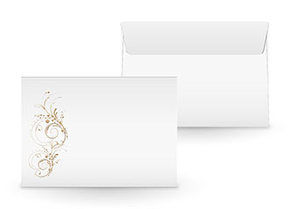 Couvert C8488 – Ornament mit Bronzefolienprägung