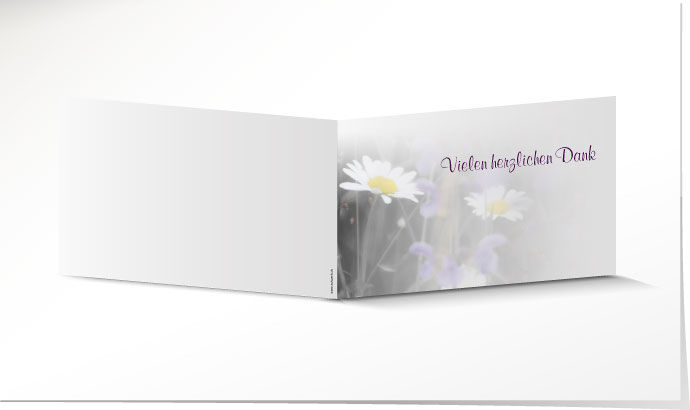 Danksagung Blumenwiese DK2052 Danksagungskarte