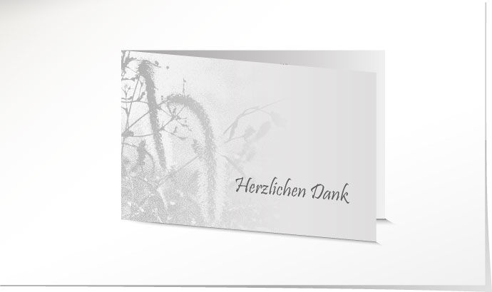 Danksagung Haselstaude DK2982 Danksagungskarte