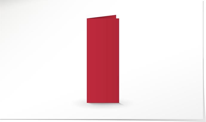 80 x 210 Doppelkarte ultra red K4190.10