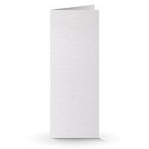 80 x 210 Doppelkarte Leinen weiss