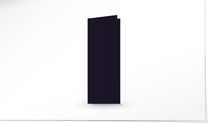 80 x 210 Doppelkarte schwarz K4190.18