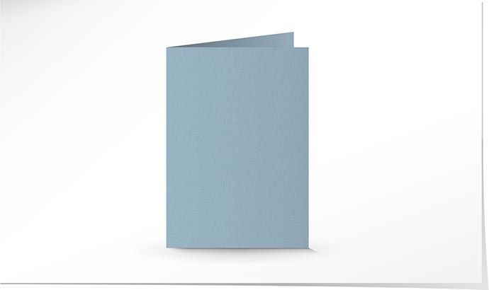 A5 Doppelkarte hellblau K4702/A5