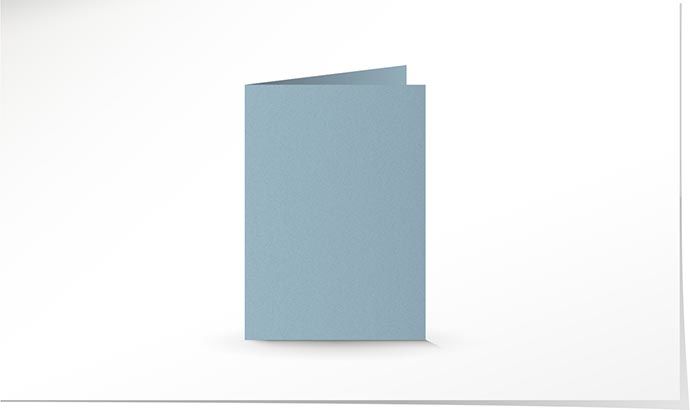A6 Doppelkarte hellblau K4702/A6
