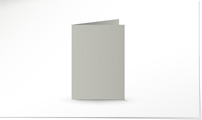 A6 Doppelkarte grau K4703/A6