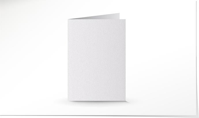 A5 Doppelkarte weiss K4706/A5