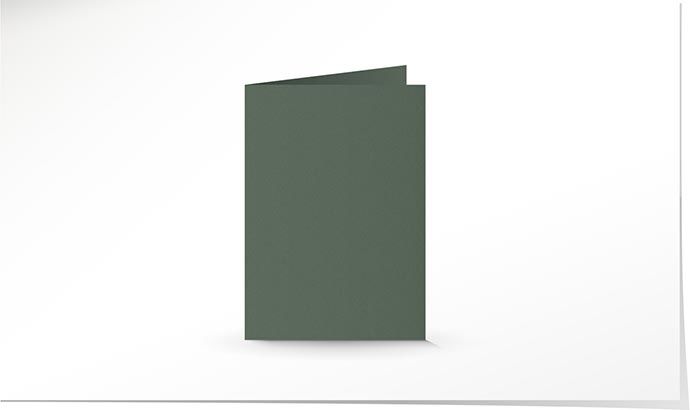 A6 Doppelkarte olivegrün K4708/A6