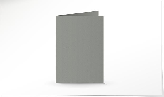 A5 Doppelkarte mediumgrau K4710/A5