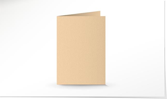 A5 Doppelkarte crème K4714/A5