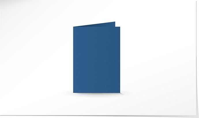 A7 Doppelkarte stahlblau K4717/A7