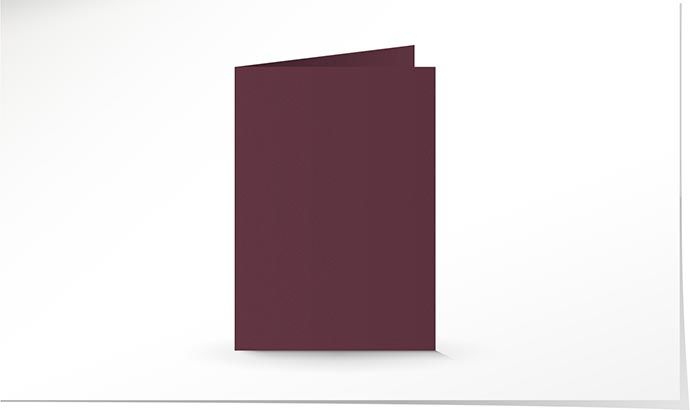 A5 Doppelkarte bordeaux K4722/A5
