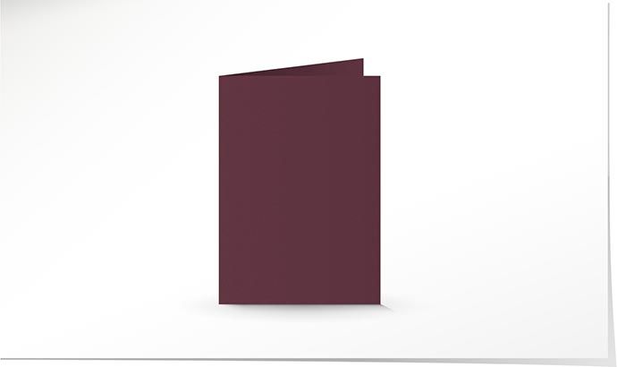 A6 Doppelkarte bordeaux K4722/A6