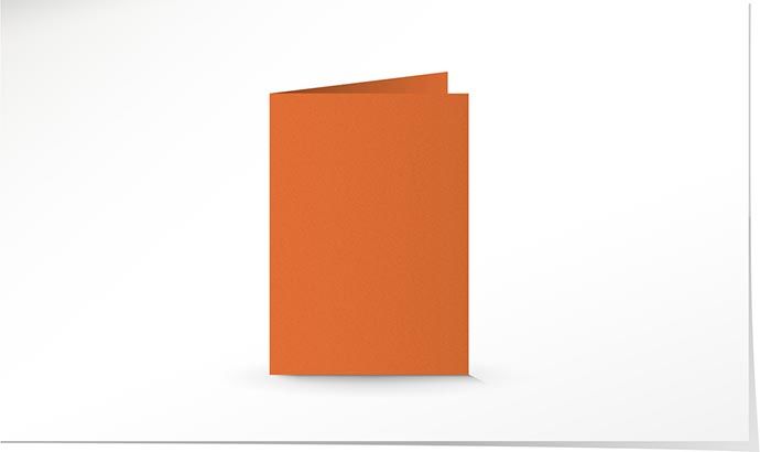 A6 Doppelkarte orange K4731/A6