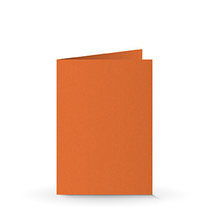 A6 Doppelkarte orange
