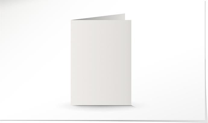 A5 Doppelkarte white K4750/5