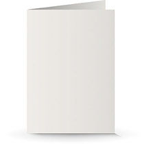 A5 Doppelkarte white