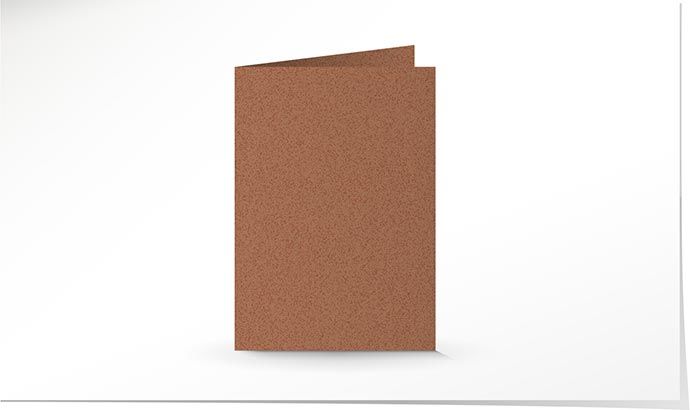 A5 Doppelkarte copper K4792/5
