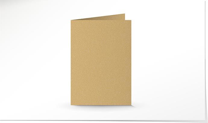 A5 Doppelkarte gold K4796/5