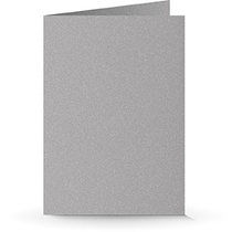 A5 Doppelkarte silber