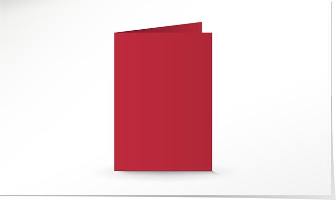 A5 Doppelkarte ultra red K4910/5