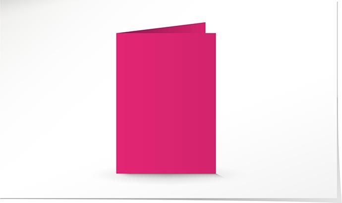 A5 Doppelkarte cosmo pink K4911/5 - Solange Vorrat