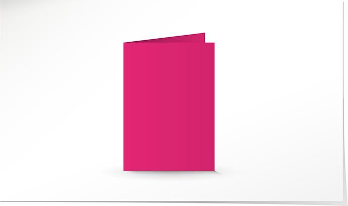 A6 Doppelkarte cosmo pink K4911 - Solange Vorrat