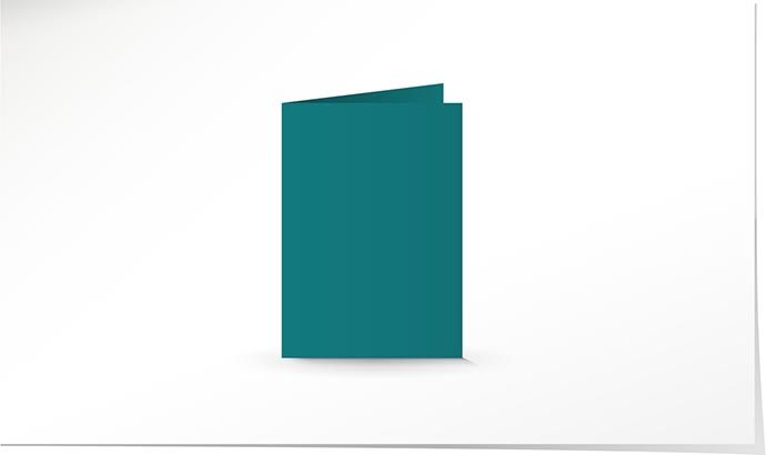 A7 Doppelkarte riviera blue K4913/A77