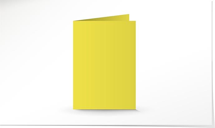 A5 Doppelkarte citron K4953/5