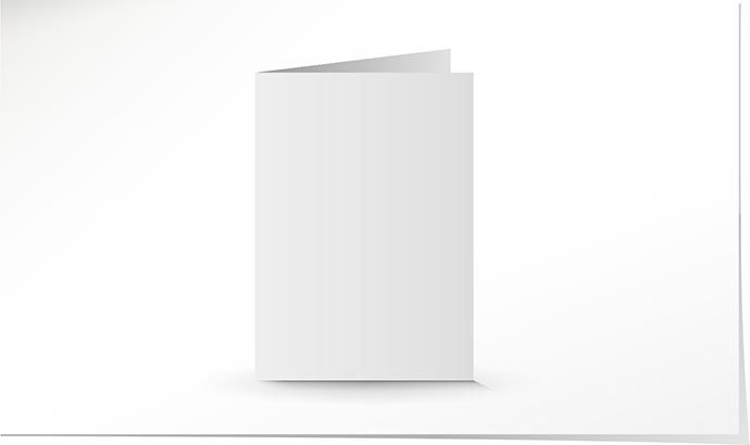 A5 Doppelkarte natural white K4963/5