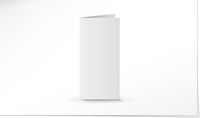 A6/5 Doppelkarte natural white K4963/6