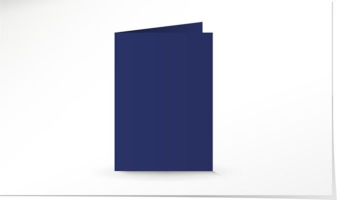 A5 Doppelkarte indigo blue K5206/5 - Solange Vorrat