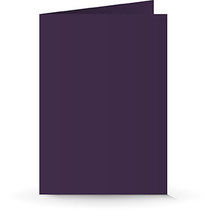 A5 Doppelkarte aubergine