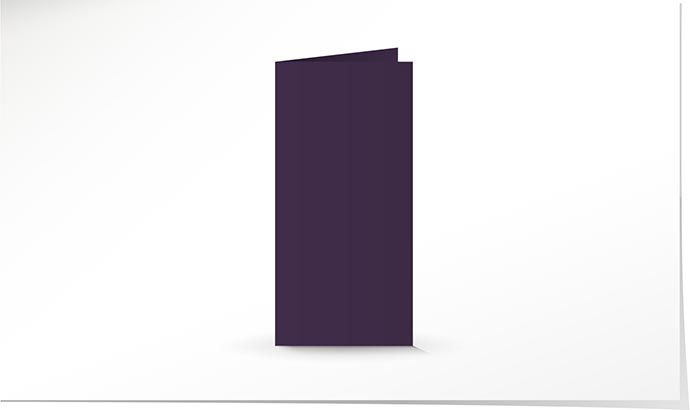 A6/5 Doppelkarte aubergine K5207/6 - Solange Vorrat