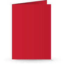 A5 Doppelkarte chili red