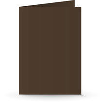 A5 Doppelkarte mocha
