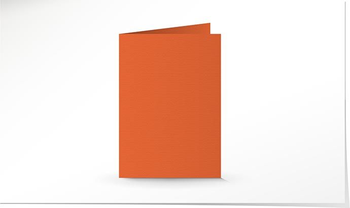 A5 Doppelkarte vulkanorange K5266/5