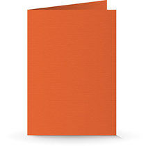 A5 Doppelkarte vulkanorange