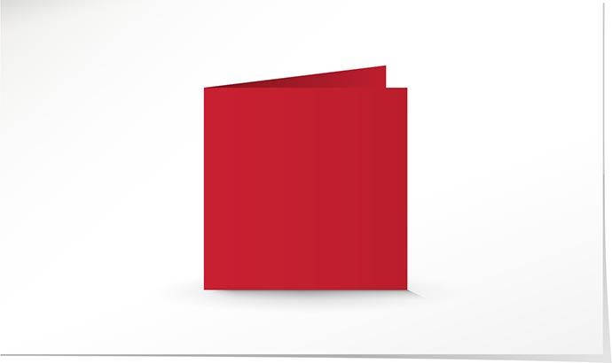 150 x 150 Doppelkarte chili red K5510