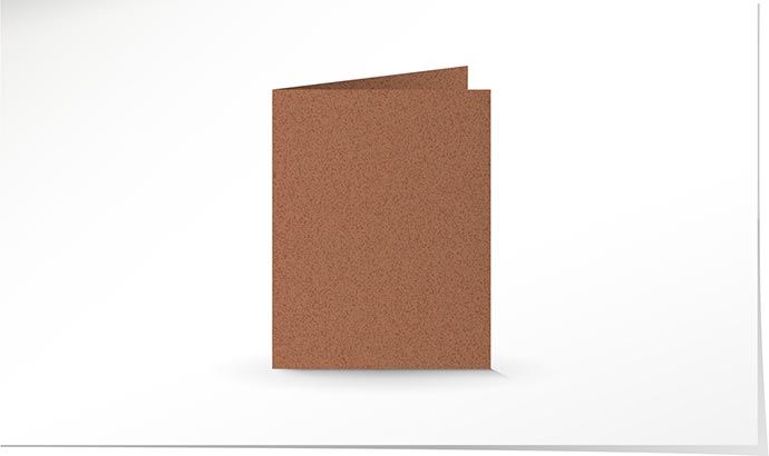 140 x 180 Doppelkarte copper K5792